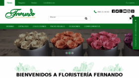 What Floristeriafernando.com website looked like in 2018 (5 years ago)