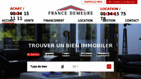 What Francedemeure.com website looked like in 2018 (5 years ago)