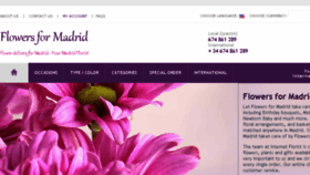 What Flowers4madrid.com website looked like in 2018 (5 years ago)