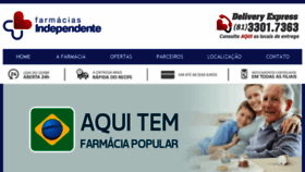 What Farmaciasindependente.com.br website looked like in 2018 (5 years ago)