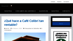 What Franquiciasdecafe.com.mx website looked like in 2018 (5 years ago)