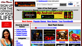 What Flashgamehq.com website looked like in 2018 (5 years ago)