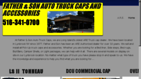 What Fatherandsontruckcaps.com website looked like in 2018 (5 years ago)
