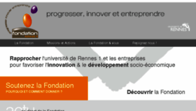 What Fondation.univ-rennes1.fr website looked like in 2018 (5 years ago)