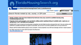 What Floridahousingsearch.org website looked like in 2018 (7 years ago)