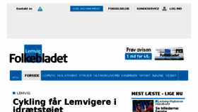 What Folkebladetlemvig.dk website looked like in 2018 (5 years ago)