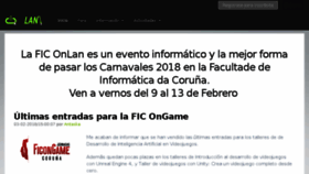 What Ficonlan.es website looked like in 2018 (5 years ago)