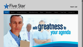 What Fivestarcompanies.net website looked like in 2018 (5 years ago)