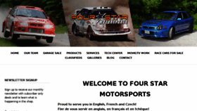 What Fourstarmotorsports.com website looked like in 2018 (5 years ago)