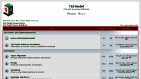 What Forums.12dmodel.com website looked like in 2018 (5 years ago)