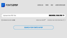 What Fontsinpdf.com website looked like in 2018 (5 years ago)