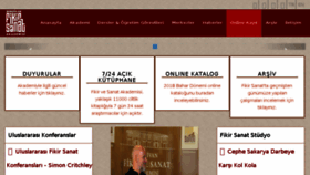 What Fikirvesanat.org website looked like in 2018 (5 years ago)