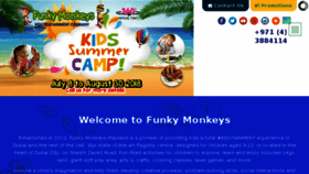 What Funkymonkeysuae.com website looked like in 2018 (5 years ago)
