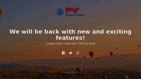 What Foggysvapor.com website looked like in 2018 (5 years ago)