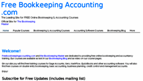 What Freebookkeepingaccounting.com website looked like in 2018 (5 years ago)