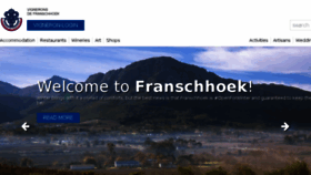 What Franschhoek.org.za website looked like in 2018 (5 years ago)