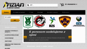 What Fizian.si website looked like in 2018 (5 years ago)