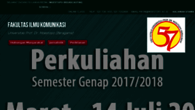 What Fikom.moestopo.ac.id website looked like in 2018 (5 years ago)