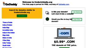 What Frederickindia.org website looked like in 2018 (5 years ago)