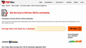 What Form-102-icai.pdffiller.com website looked like in 2018 (5 years ago)