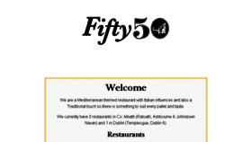 What Fifty50.ie website looked like in 2018 (5 years ago)