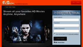 What Flixbuster.com website looked like in 2018 (5 years ago)