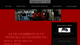 What Festivallon.fr website looked like in 2018 (5 years ago)