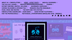 What Fibroflutters.com website looked like in 2018 (5 years ago)