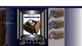 What Freight101.com website looked like in 2018 (5 years ago)