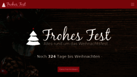 What Frohesfest.net website looked like in 2018 (5 years ago)