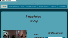 What Fusspflege-walluf.de website looked like in 2018 (5 years ago)
