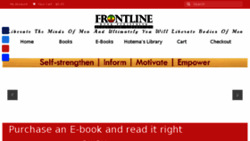 What Frontlinebookpublishing.com website looked like in 2018 (5 years ago)