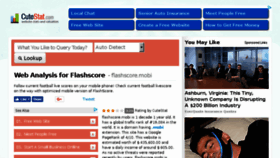 What Flashscore.mobi.cutestat.com website looked like in 2018 (5 years ago)