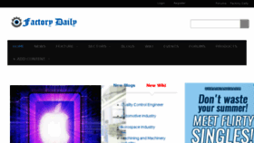 What Factorydaily.com website looked like in 2018 (5 years ago)