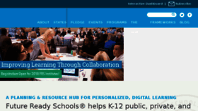 What Futurereadyschools.org website looked like in 2018 (5 years ago)