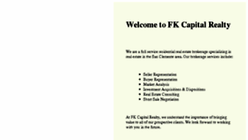 What Fkcapitalrealty.com website looked like in 2018 (5 years ago)