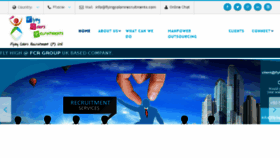 What Flyingcolorsrecruitments.com website looked like in 2018 (5 years ago)