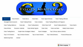 What Forexdirectory.jimdo.com website looked like in 2018 (5 years ago)