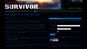 What Fantasysurvivor.net website looked like in 2018 (5 years ago)