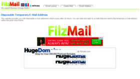 What Filzmail.com website looked like in 2018 (5 years ago)