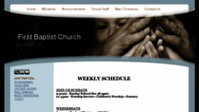What Fbcacworth.com website looked like in 2018 (5 years ago)