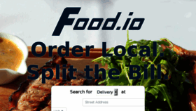 What Food.io website looked like in 2018 (5 years ago)