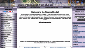 What Financial-portal.com website looked like in 2018 (5 years ago)