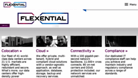 What Flexential.com website looked like in 2018 (5 years ago)
