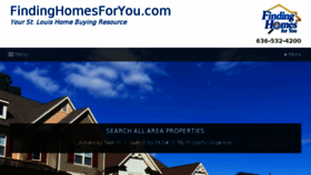 What Findinghomesforyou.com website looked like in 2018 (5 years ago)