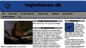 What Fugleihaven.dk website looked like in 2018 (5 years ago)