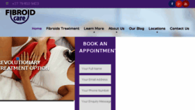 What Fibroidcare.co.za website looked like in 2018 (5 years ago)
