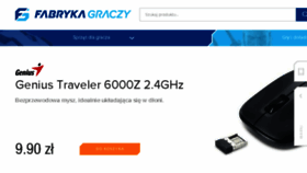 What Fabrykagraczy.pl website looked like in 2018 (5 years ago)