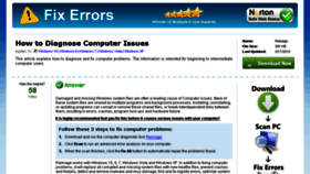What Fixerror.com website looked like in 2018 (5 years ago)