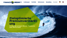What Finance-media.de website looked like in 2018 (5 years ago)